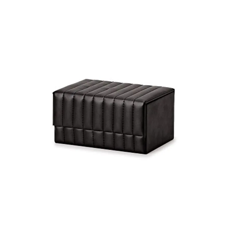 Caixa em mdf com revestimento em pu preto P