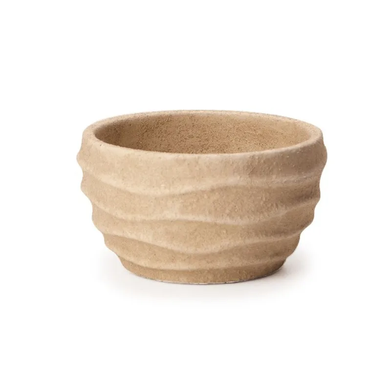 Cachepot Em Cimento G Bege 12x21x21cm Mart