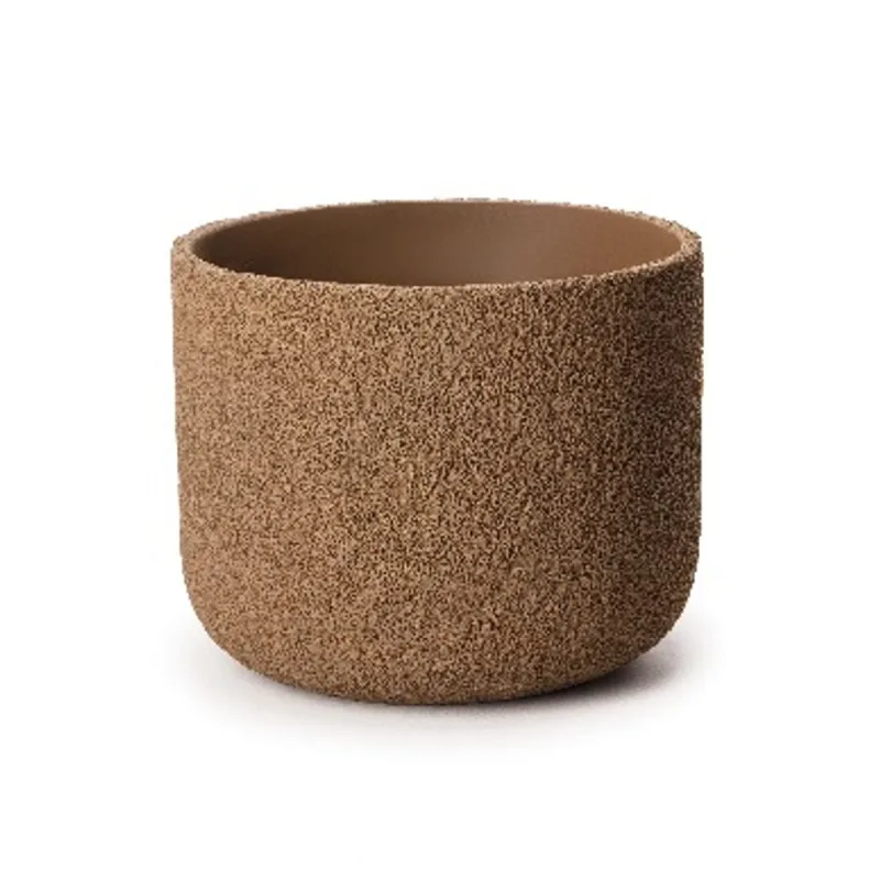 Cachepot Em Cimento G Marrom 18x22,5x22,5cm Mart
