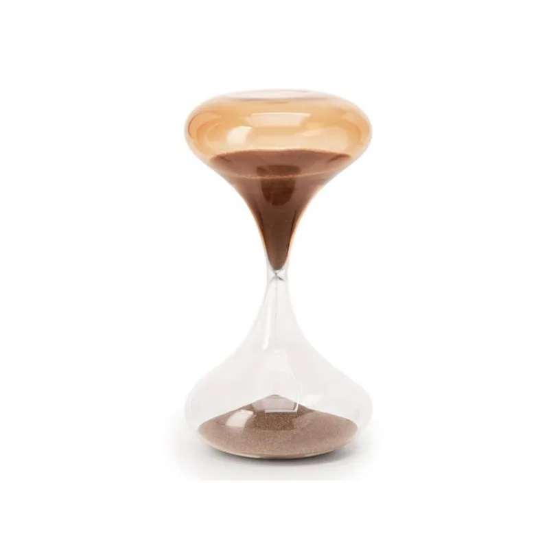 Ampulheta Decorativa Grande 30 Minutos Enfeite Em Vidro