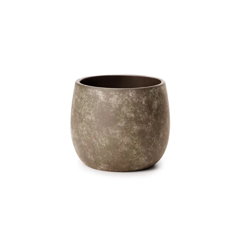 Cachepot Em Cimento Verde 16X 18,5X 18,5Cm
