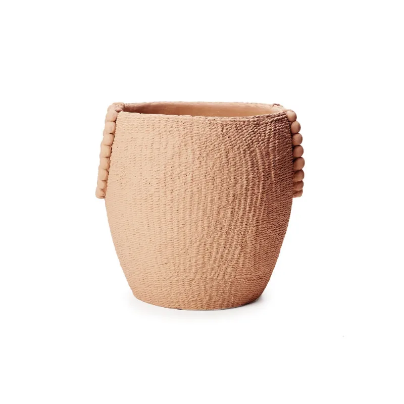 Cachepot Em Cimento Rose 26X 28X 26Cm