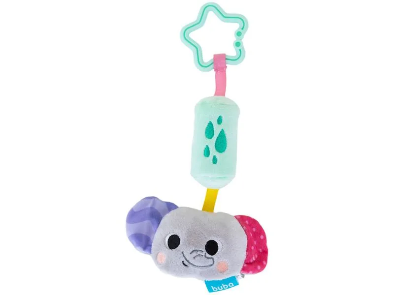 Pelúcia Infantil com Som Buba Zoo Elefante Sininho 25cm - Buba - Brinquedos