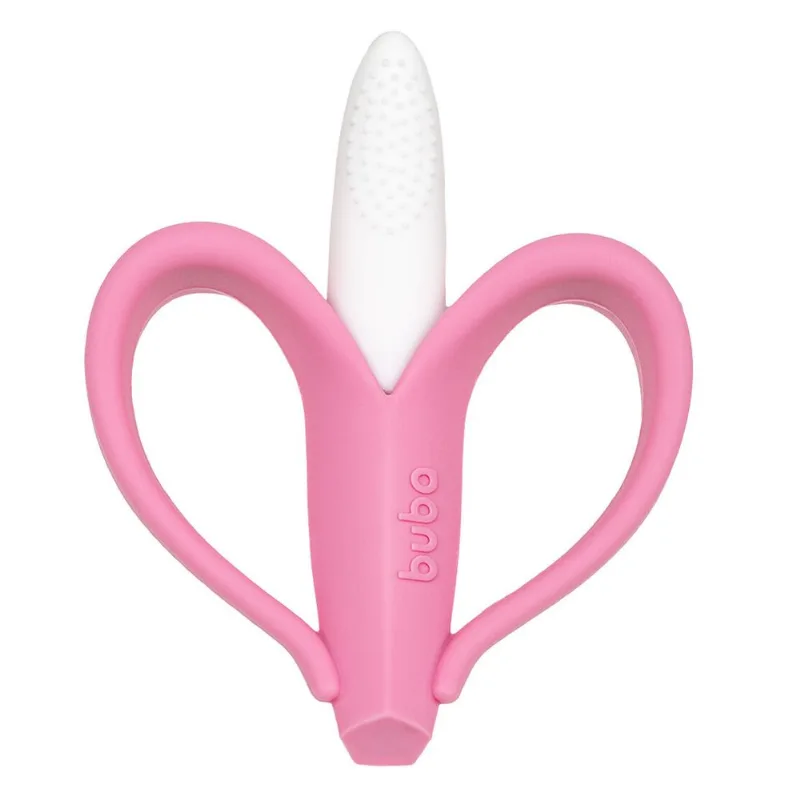 Massageador de Gengiva Banana Rosa - 16169 Rosa