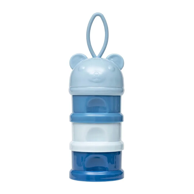 Potes Empilhaveis Para Leite Em Po E Snack Azul - Buba