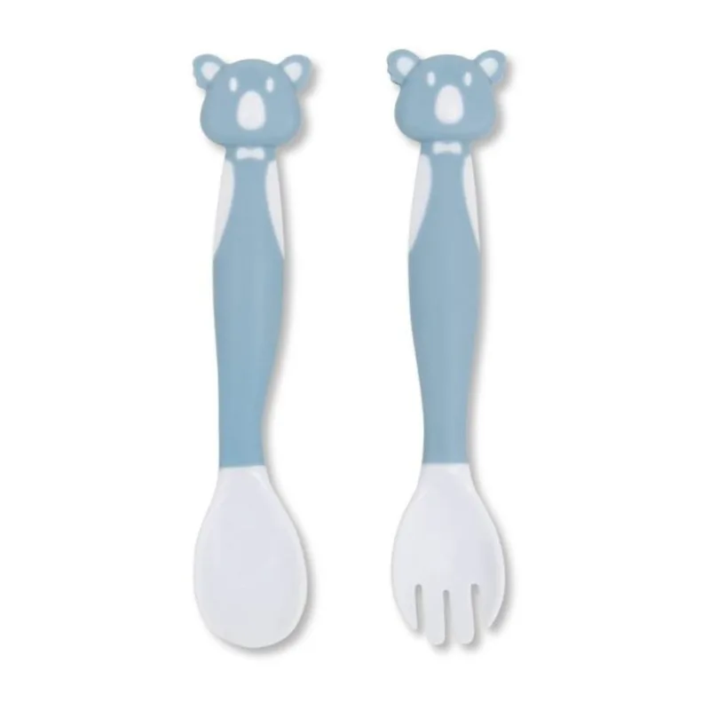 KIT DE TALHERES FLEXIVEIS COALA AZUL - BUBA