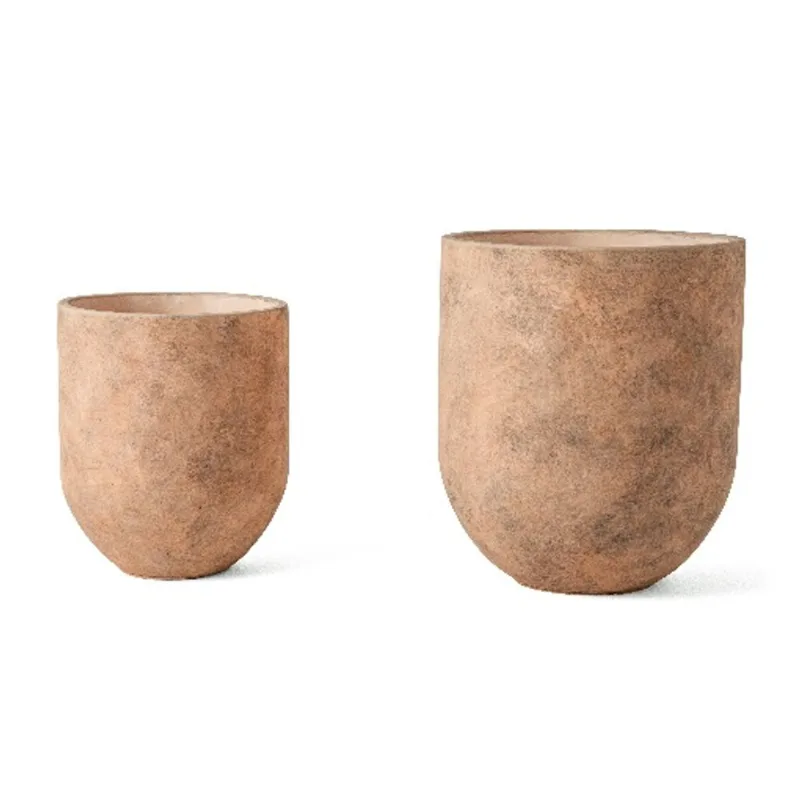 Cachepot Em Cimento G Bege 22,5x19,5x19,5cm Mart