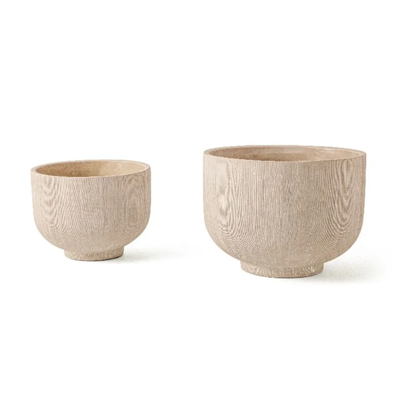 Cachepot Em Cimento G Cinza 16x22x22cm Mart