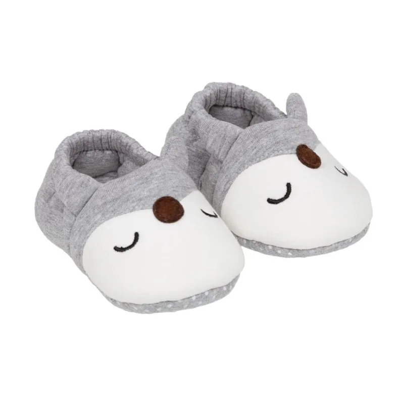 Pantufa Bebê Raposa Cinza 18 à 24 Meses 17022 - Buba