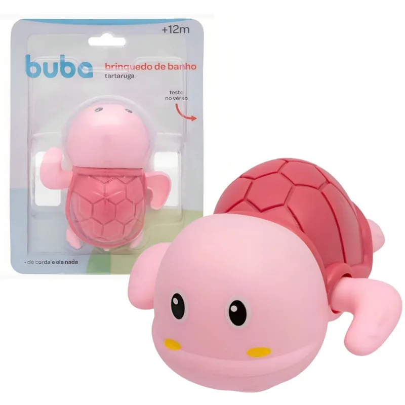 Brinquedo De Banho Tartaruga Rosa Que Nada 17101b - Buba