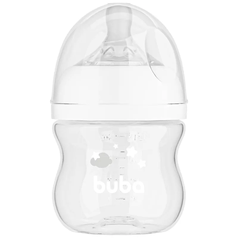 Mamadeira Buba Easy Flow Nuvem Branca 120ml - buba - Baby