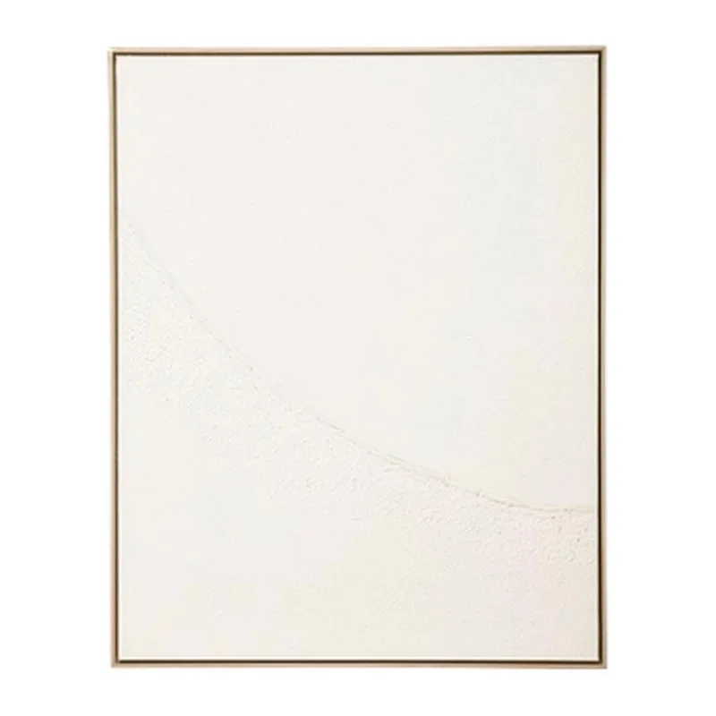 Quadro Em Canvas Texturizado Mart 80x100cm Branco (MP)