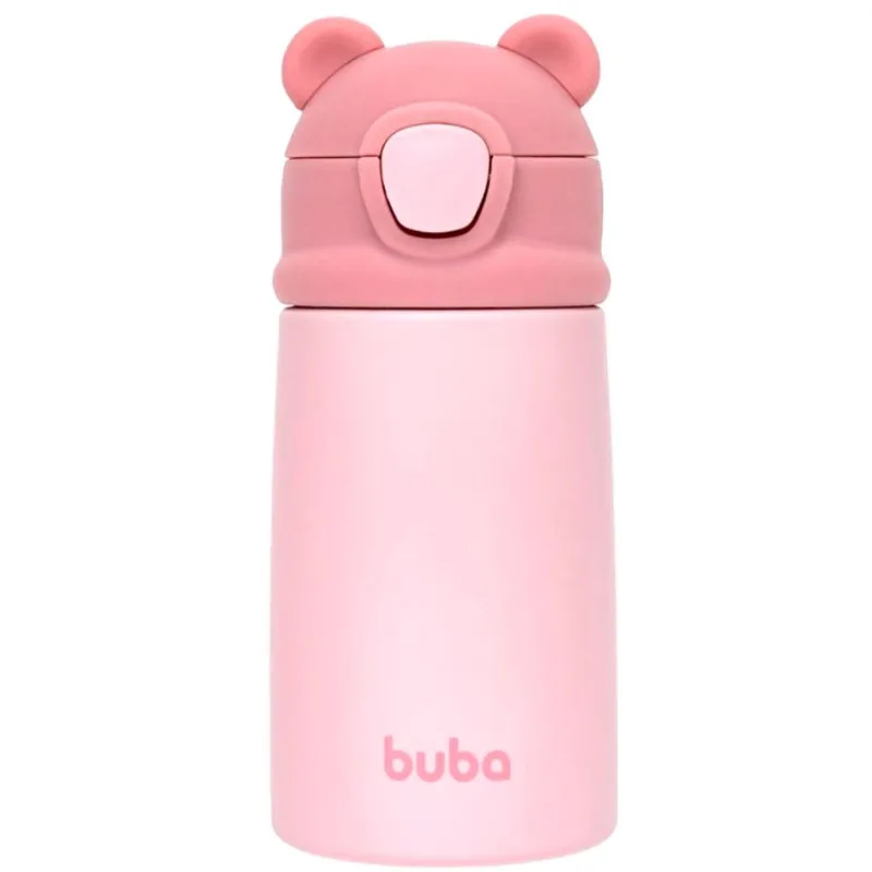 Garrafa Térmica Infantil Buba 320ml Ursinho Rosa 18077 (MP)