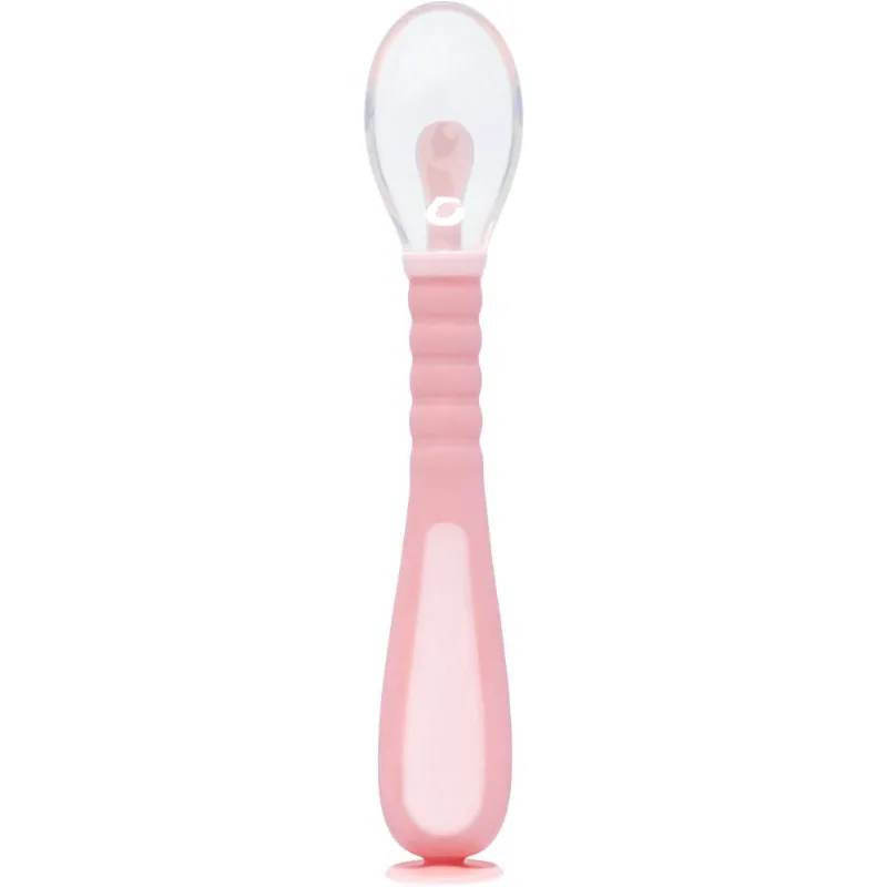 Colher Flexível - Silicone - Rosa - Moas