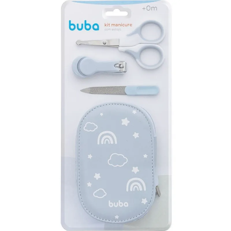 Kit Manicure Com Case Buba - Azul Claro