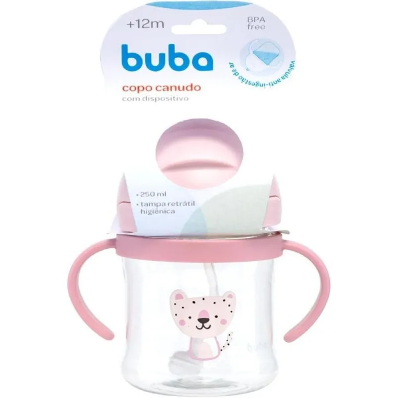 Copo Com Dispositivo Canudo Oncinha Buba - 18107