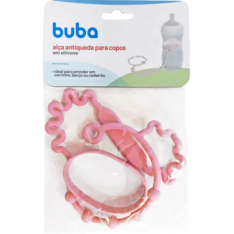 Alca antiqueda para copo E mamadeira rosa buba