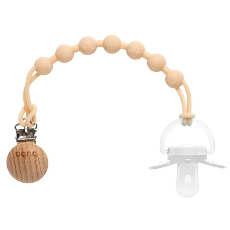 Prendedor De Chupeta Buba Silicone Bege (MP)