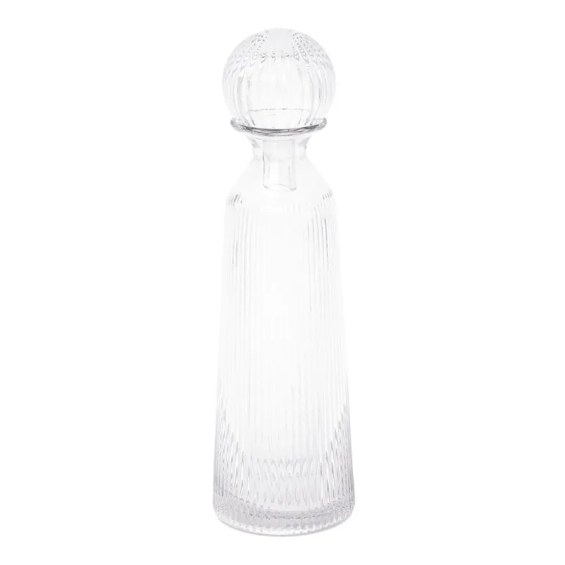 Garrafa Decorativa 34x10cm 18693 Transparente Mart Presentes