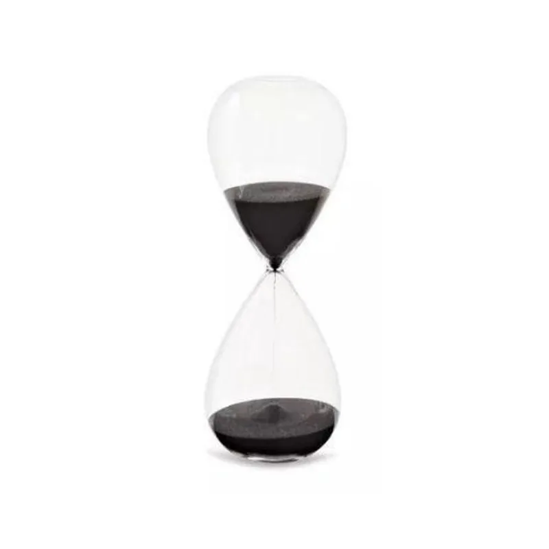 Ampulheta De Vidro Areia Preta 5min 18739-g 10,5x5cm Mart