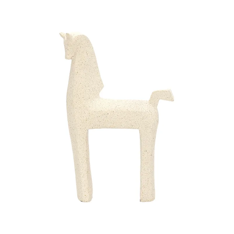Escultura Cavalo Creme Mart Presentes Escultura Cavalo 19035 Creme Mart Presentes