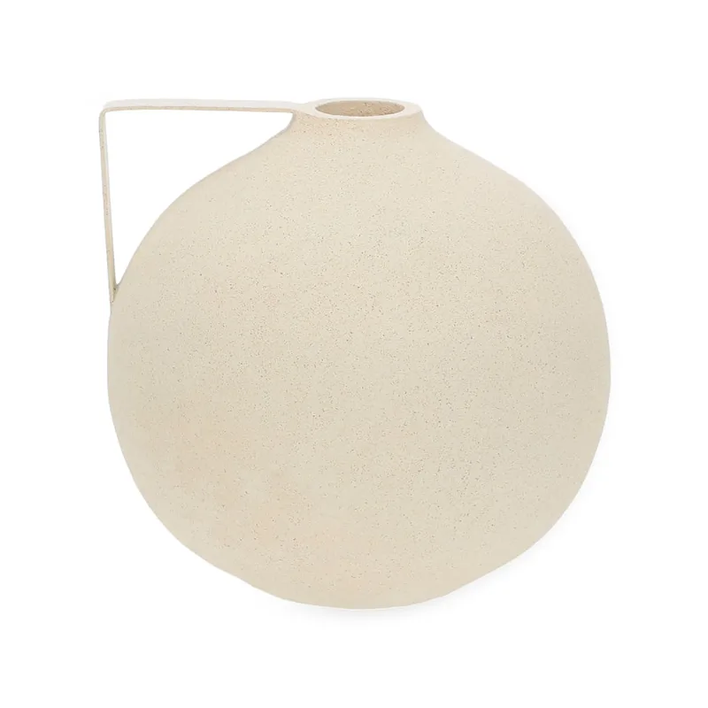 Vaso Off White 20,5x21cm Mart Presentes