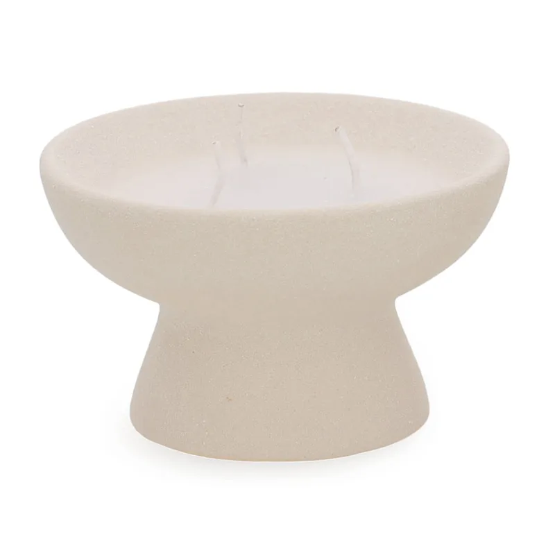Porta Velas 7,5x12cm Branco Mart Presentes