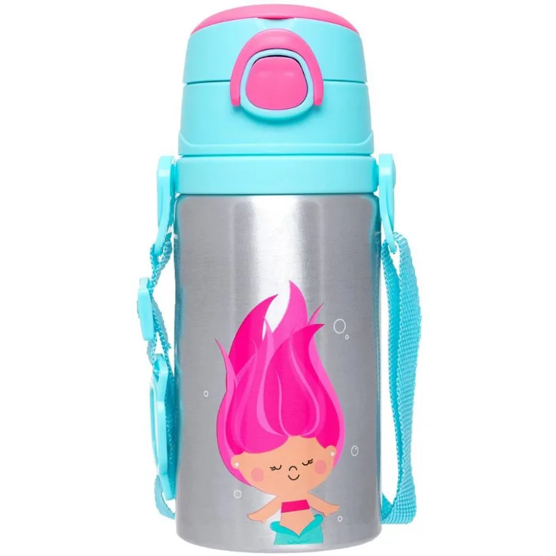 Garrafa de Alumínio Buba Aventuras Sereia Rosa Único
