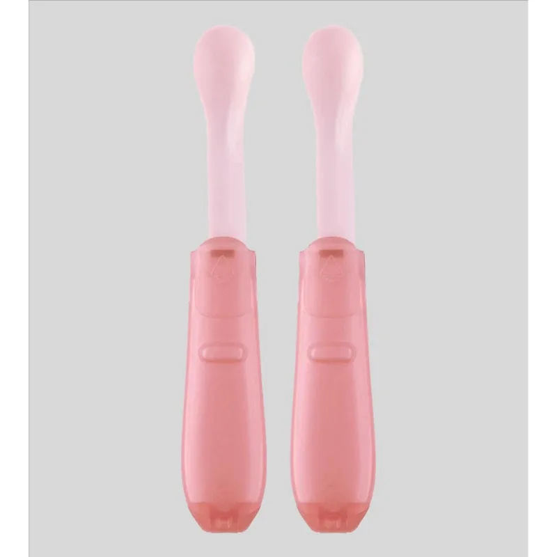 Kit com 2 Colheres Dobráveis Rosa Rosa