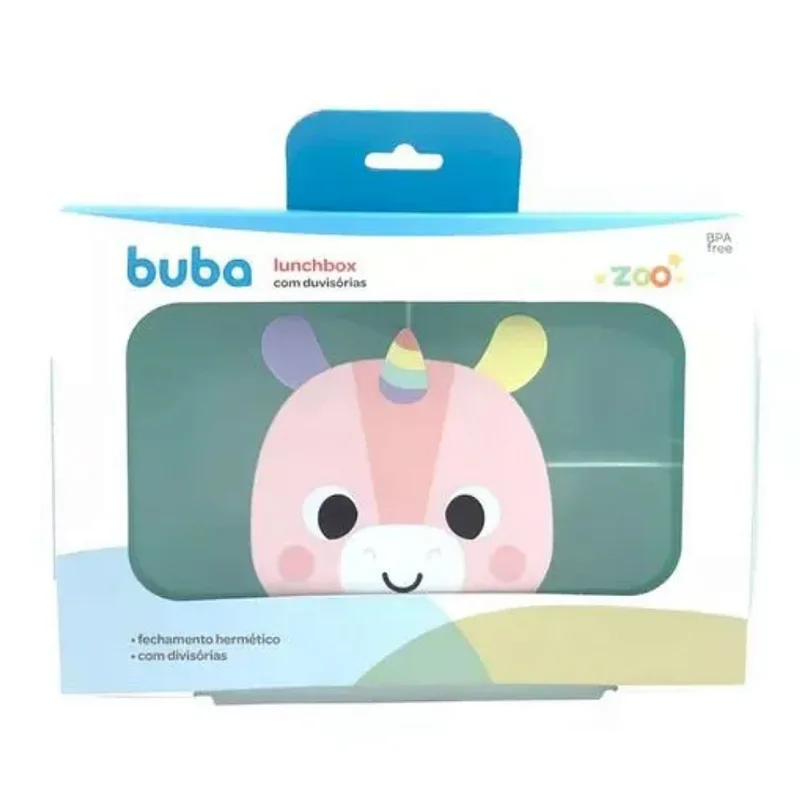 Pote Lunchbox Com Divisórias Buba Zoo Unicórnio