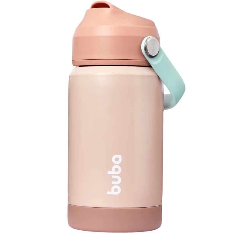 Garrafinha Térmica Parede Dupla Blush Inox Infantil - Buba