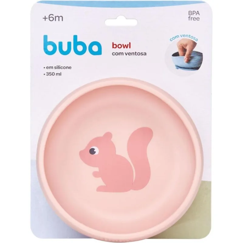 Bowl Em Silicone Com Ventosa Cloudy Esquilo Buba - 20894