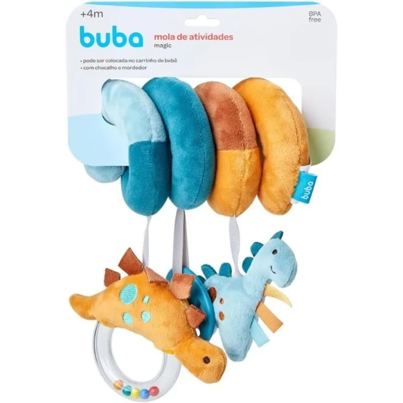 Brinquedo Didático Mola De Atividades Magic Dino Buba 21007