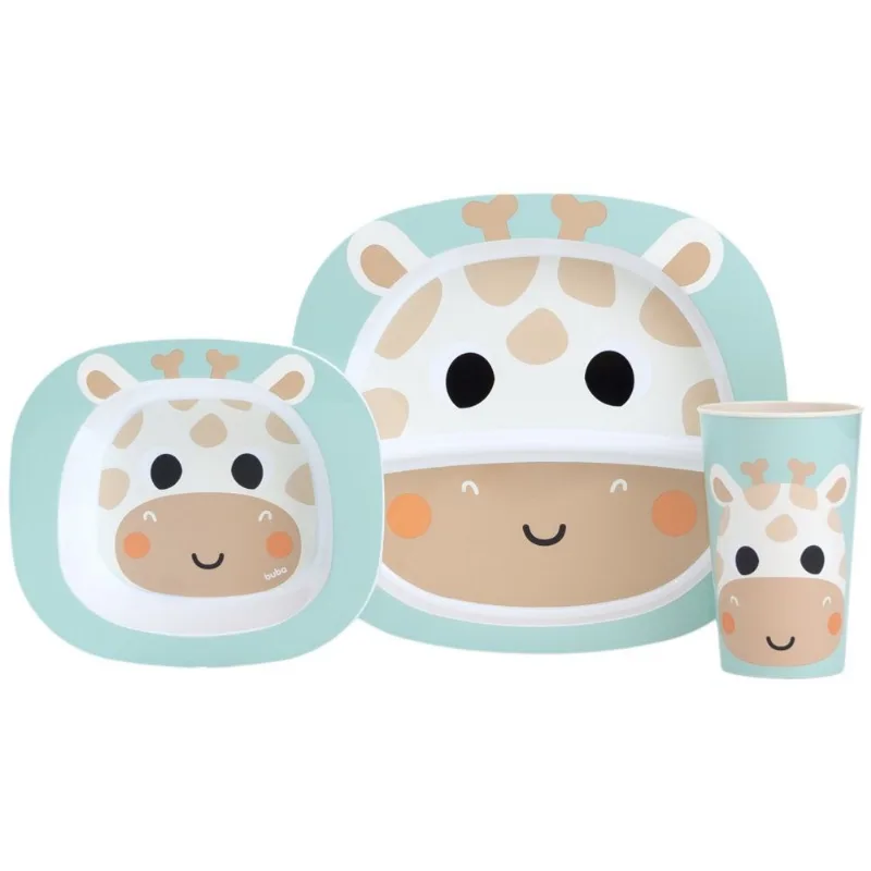 Conjunto De Refeição - Buba - Zoo - Girafa