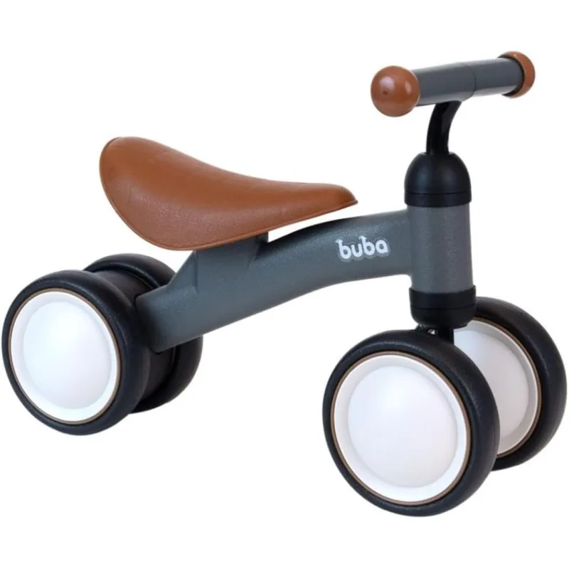 Bicicleta de Equilibrio 4 Rodas Cinza Buba 22588 - Buba