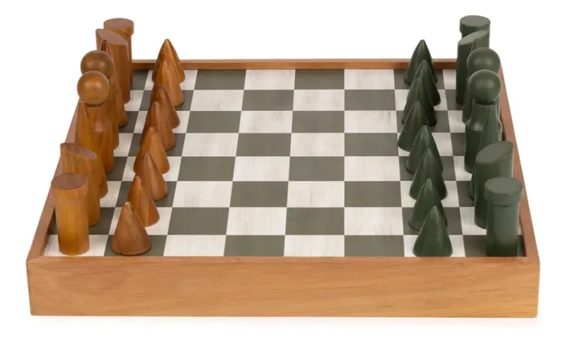 Jogo De Xadrez Decorativo Madeira - LC