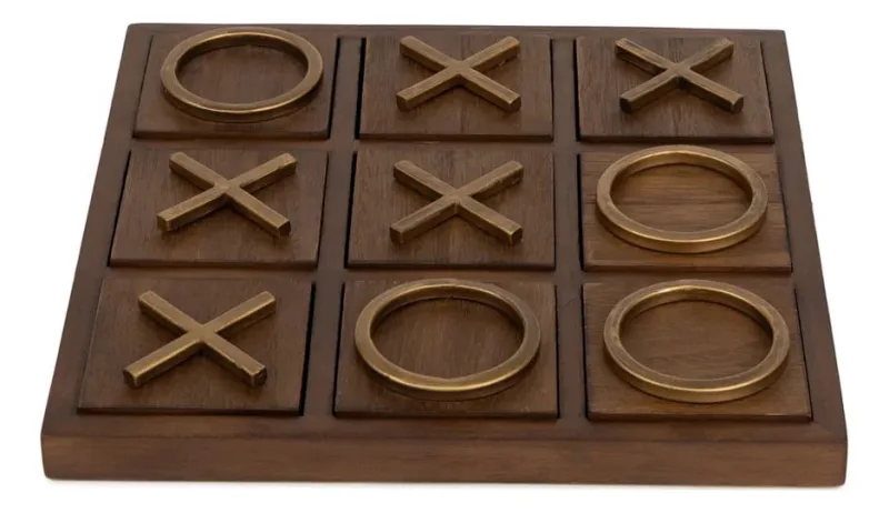 Jogo Da Velha Decorativo Madeira - LC