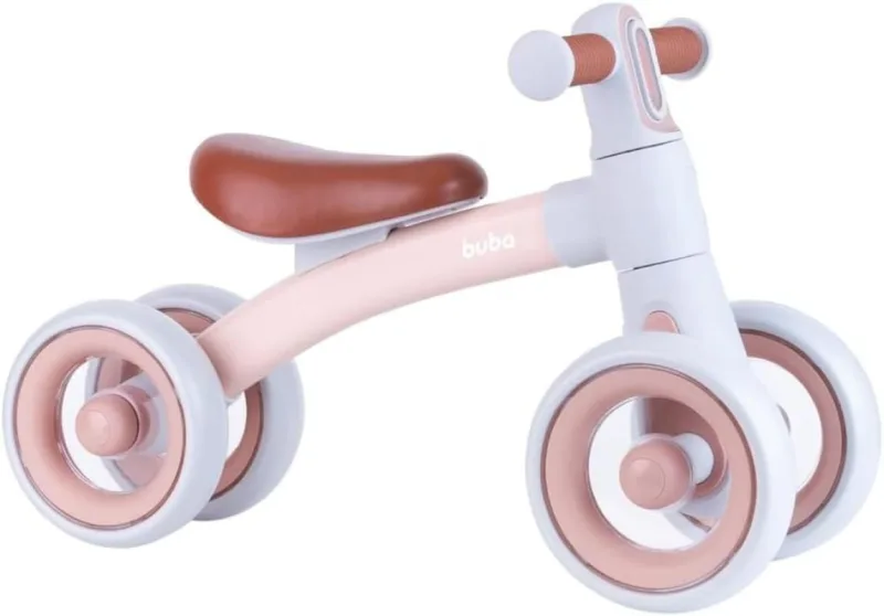Bicicleta De Equilíbrio Com Luz Rosa Buba - 22990 - Fabrica da Alegria - Baby