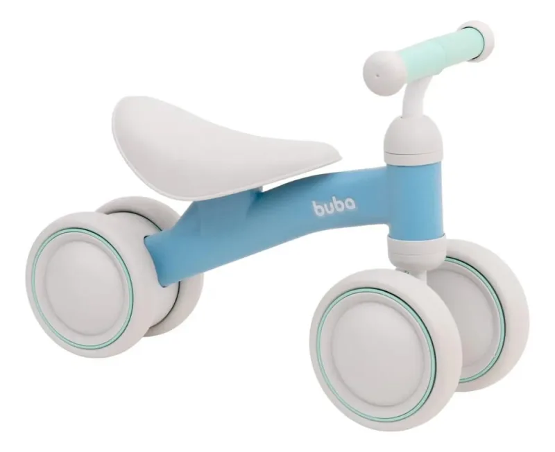 Bicicleta De Equilíbrio 4 Rodas Azul Buba - 23480 - Fabrica da Alegria - Baby