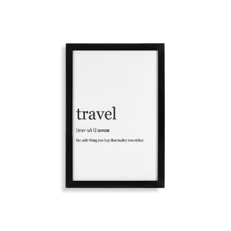 Quadro Decorativo 22x31cm Moldura Fit Black Ornella - Design Up Living