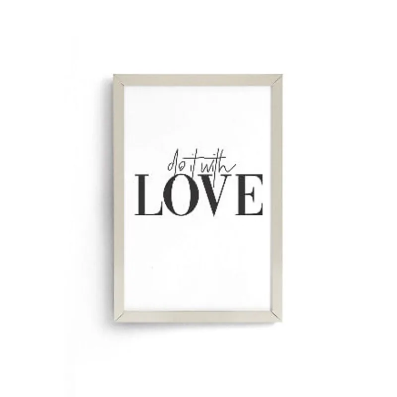 Quadro Decorativo 22x31 Moldura Fit White Ornella - Design Up Living