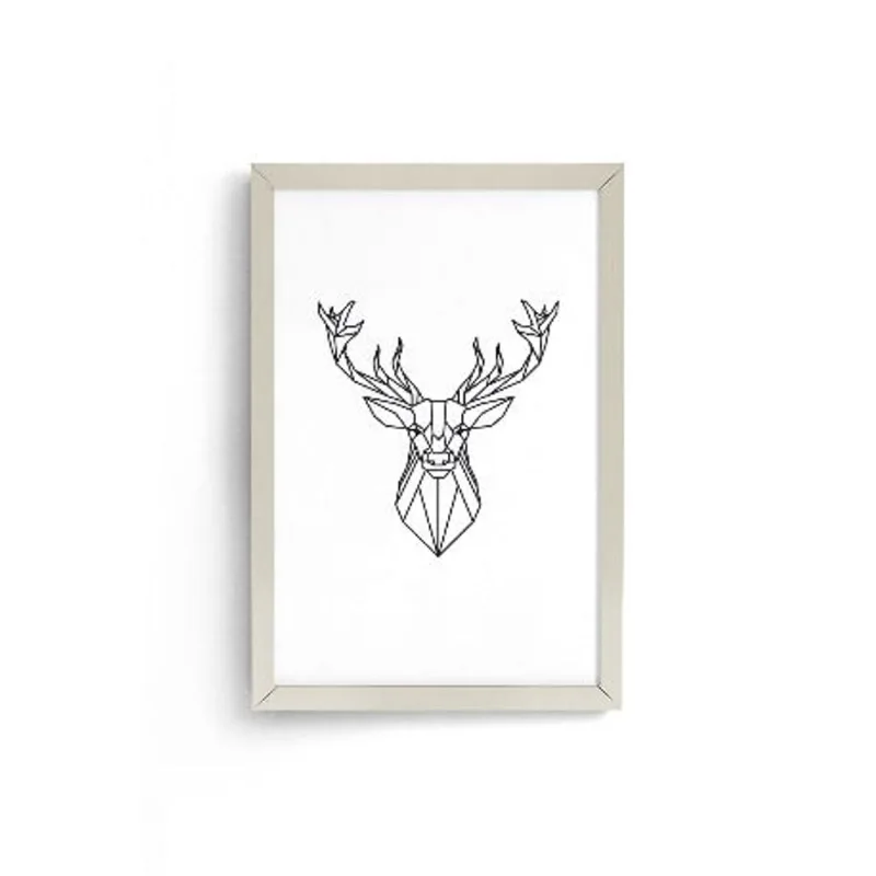 Quadro Decorativo 22x31 Moldura Fit White Ornella - Design Up Living