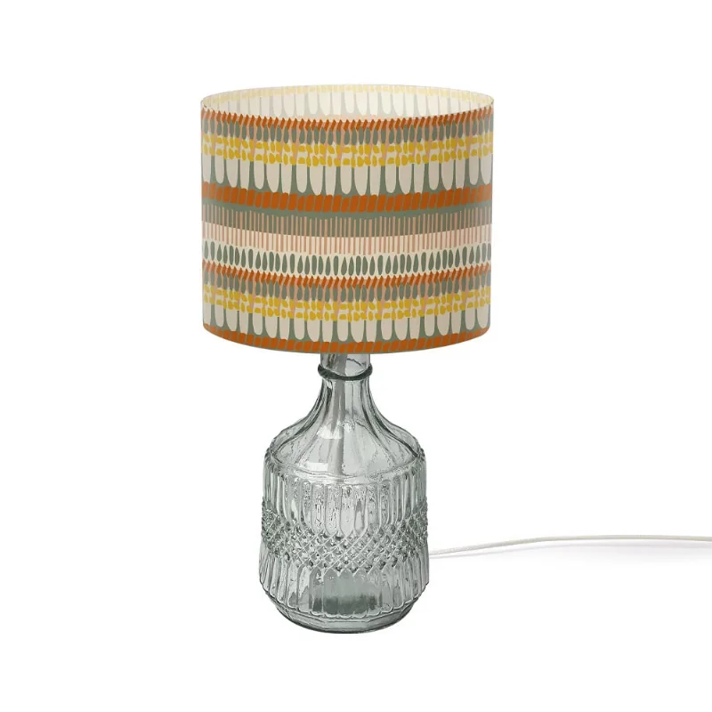 Luminária de Mesa Garrafa Bico de Jaca Cinza Ornella