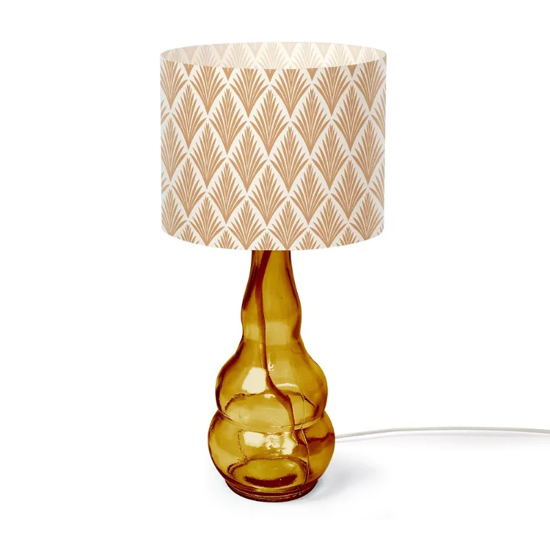 Luminária de Mesa Garrafa Bojuda Âmbar Ornella - Design Up Living