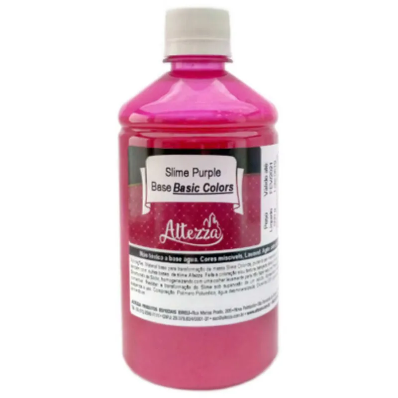 Base para Slime - 500 Gramas - Slime Purple - Base Basic Colors - Reval
