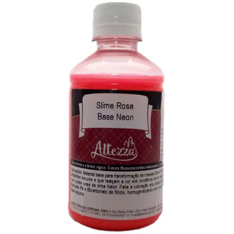 Base para Slime - 250 Gramas - Slime Rosa - Base Neon- Reval