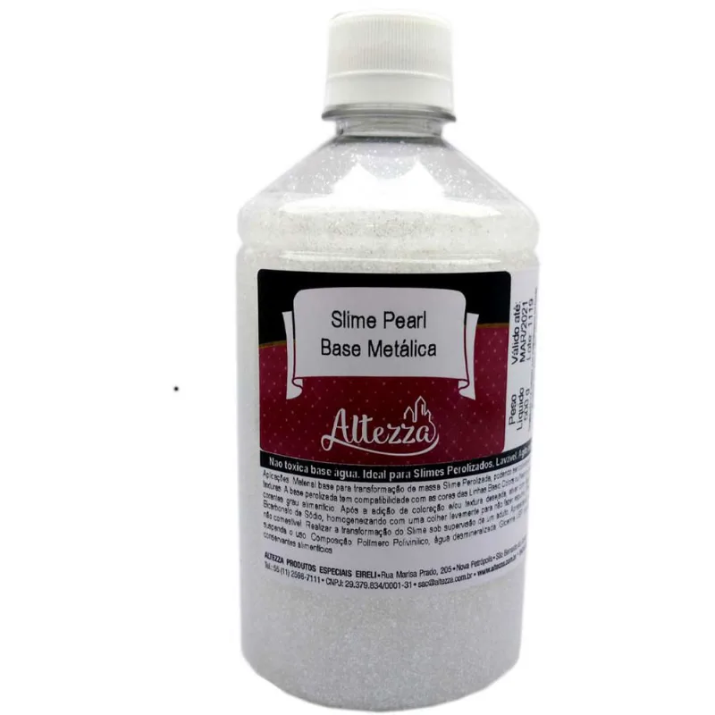 Base para Slime - 500 Gramas - Slime Pérola - Base Metálica - Reval
