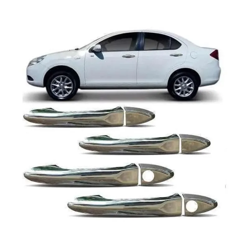 Aplique Cromado Maçaneta Jac J3 / J3 Turin 2011 À 2019 4 Portas