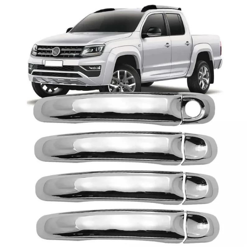 Aplique Cromado Maçaneta Volkswagen Amarok 2010 À 2021 4 Portas