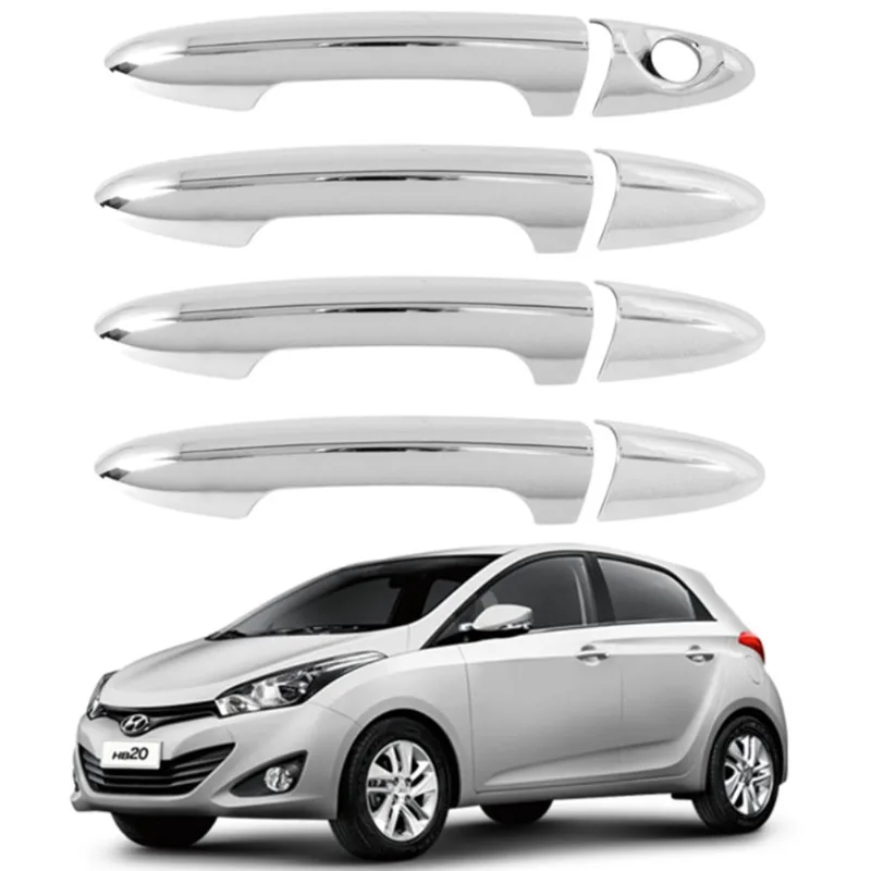 Aplique Cromado Maçaneta Hyundai Hb20 Hb20s Hb20x 4 Portas